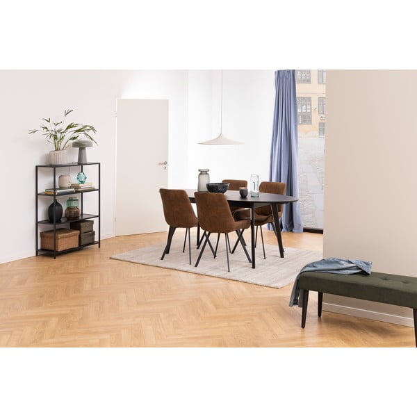 Кафяви трапезни столове в комплект от 2 броя Waylor - Actona-image-2