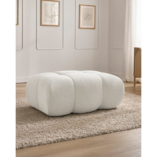 Бяла шенилова табуретка Ivane – Bobochic Paris-image-1