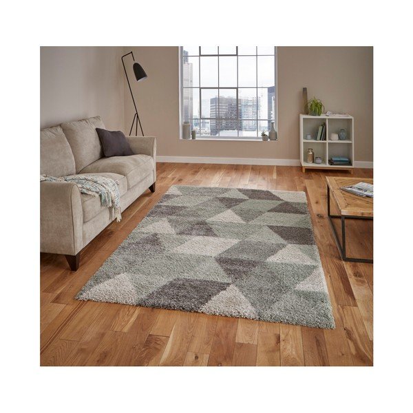 Сив и зелен килим Royal Nomadic Grey & Aqua Green, 120 x 170 cm - Think Rugs-image-1