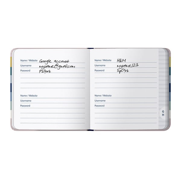 Тефтер за пароли 96 стр. Stripe – Busy B-image-4