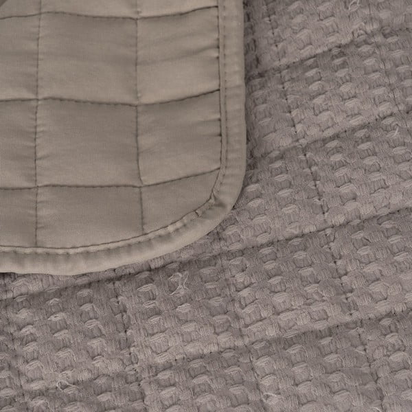 Бежово капитонирано покривало за легло 180x260 cm – Ixia-image-1