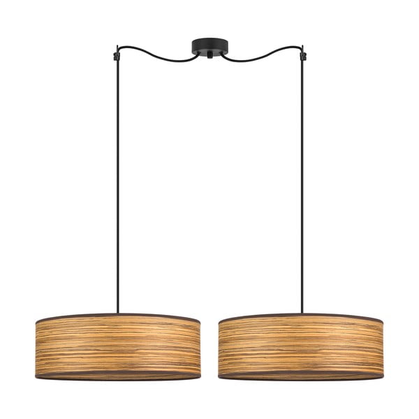 Кафява висяща лампа с две рамена XL, ⌀ 45 cm Ocho - Sotto Luce
