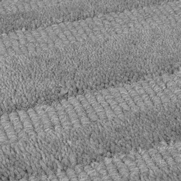 Сив ръчно изработен вълнен килим 200x290 cm Zen Rectangles – Flair Rugs-image-2