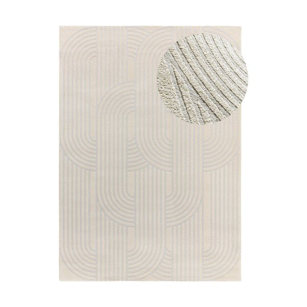 Килим в светлосиво и слонова кост 160x230 cm Baresa – Universal