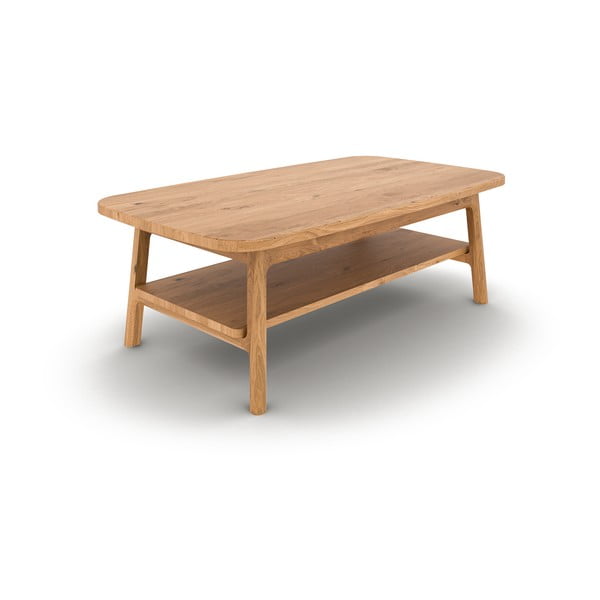 Масичка за кафе от масивен дъб в естествен цвят  70x110 cm Twig – The Beds-image-2