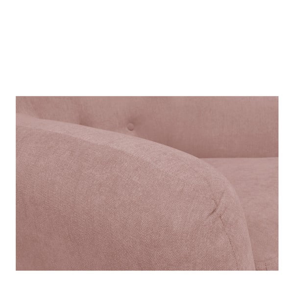 Светлорозов диван Cosmopolitan design , 162 cm London - Cosmopolitan Design-image-4