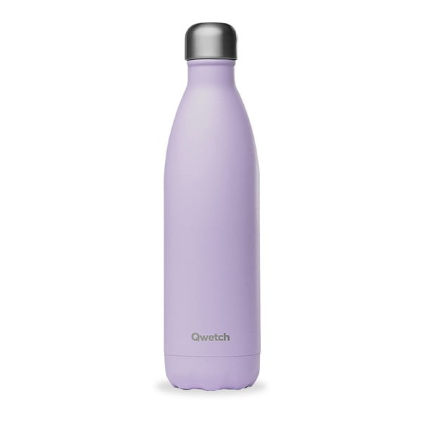Лилава бутилка от неръждаема стомана за пътуване 750 ml Pastel - Qwetch