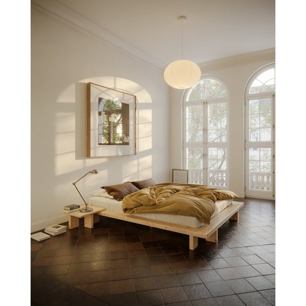 Нощно шкафче от масивен бор в естествен цвят Japan – Karup Design-image-1