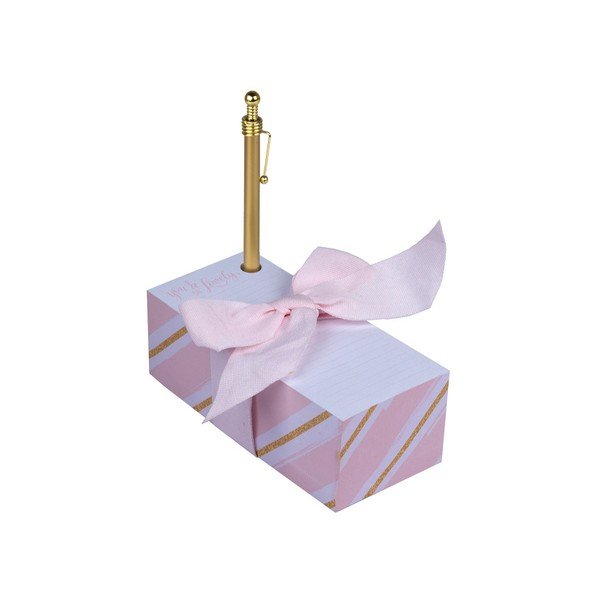 Bloček na poznámky s propiskou Tri-Coastal Design Rosé-image-3