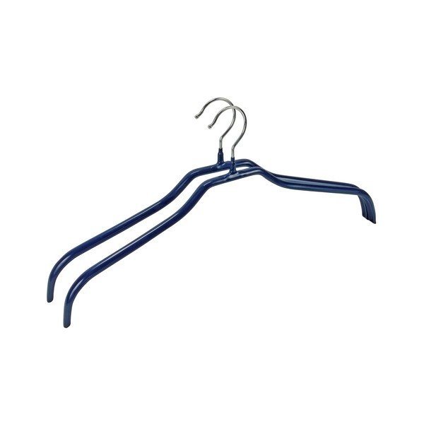 Комплект от 2 сини неплъзгащи се закачалки за дрехи Hanger Slim - Wenko-image-1
