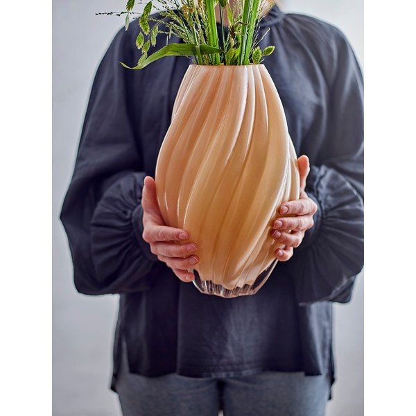 Оранжева стъклена ваза (височина 30 cm) Kanji – Bloomingville-image-2