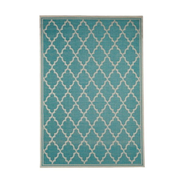 Тюркоазен килим на открито , 200 x 290 cm Intreccio - Floorita