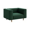 Кресло от тъмнозелено кадифе Kukumo - Ame Yens