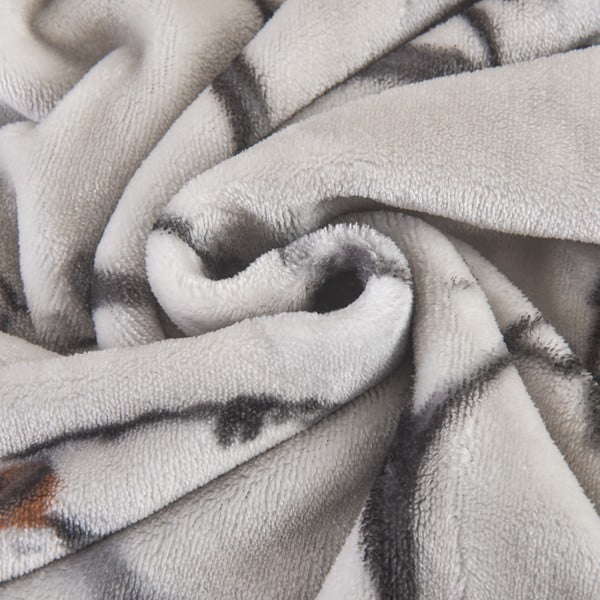 Сиво единично  спално бельо от микроплюш 140x200 cm Ronja – My House-image-4