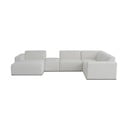 Бял ъглов диван от букле ("U" форма) Roxy – Scandic
