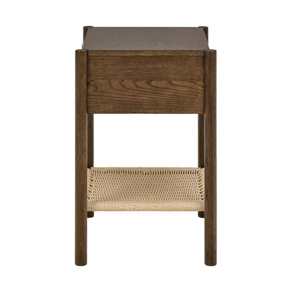 Нощно шкафче от декор от дъб  в тъмно естествен цвят Monfort – Actona-image-3