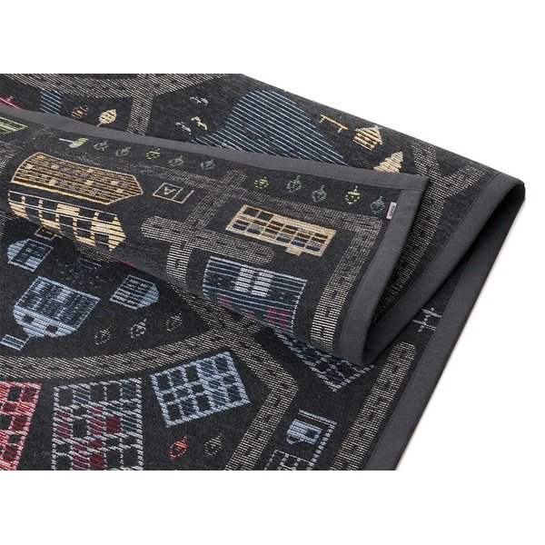 Черен двустранен детски килим, 160 x 230 cm Ülejõe - Narma-image-2