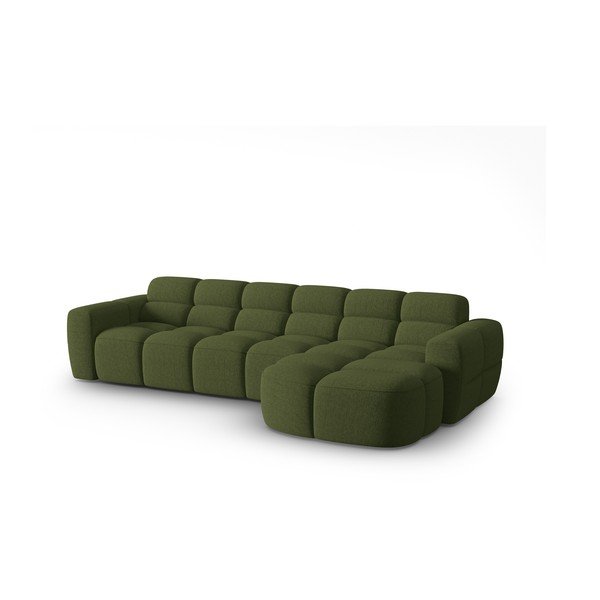 Зелен ъглов диван Lisa – Micadoni Home-image-2