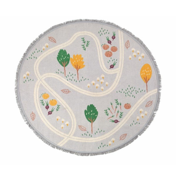 Детски ръчно изработен килим , ⌀ 120 cm Little Garden - Nattiot