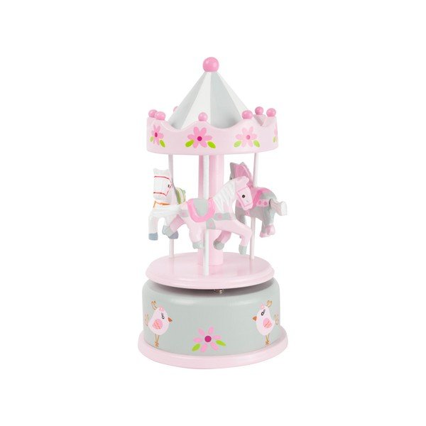 Детска дървена въртележка за игра Horses - Legler-image-3