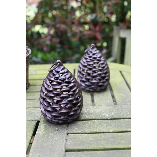 Метален фенер (височина 18 cm) Pine Cone – Esschert Design-image-4