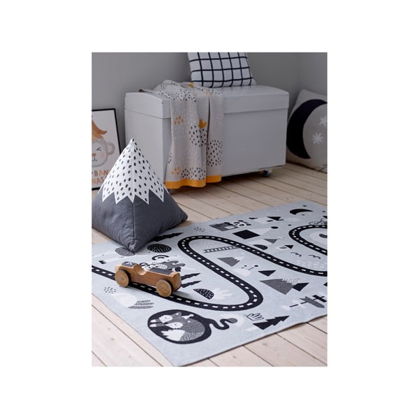 Детска сива памучна възглавница Слънце и Луна, 50 x 50 cm Sun & Moon - Södahl-image-2