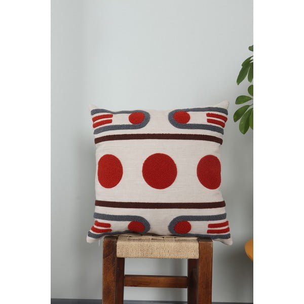 Ленена калъфка за възглавница 43x43 cm Geometrik – Mioli Decor-image-1