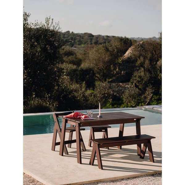 Градинска маса за хранене от масивен бор 77x140 cm Navo – noo.ma-image-1