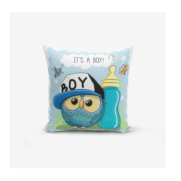 Бебешка калъфка за възглавница 43x43 cm Boy Owl – Mila Home