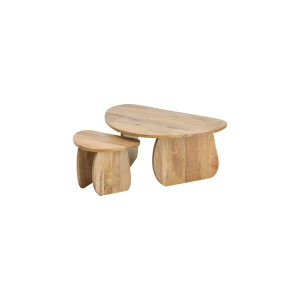 Масичка за кафе от масивно манго в естествен цвят Mushroom – Ellos Home