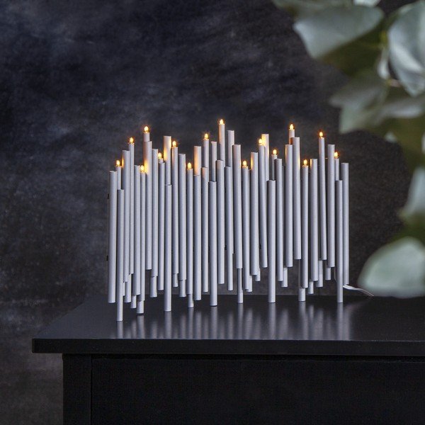 Бяла коледна светлинна украса Note - Star Trading-image-2