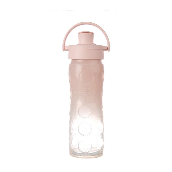 Skleněná lahev na vodu se silikonovým chráničem Lifefactory Ombre Activ Premium, 475 ml 