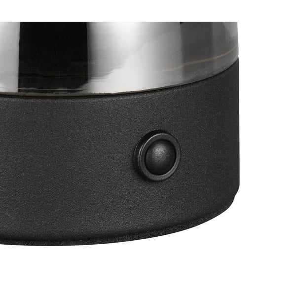 Сива LED настолна лампа със стъклен абажур (височина 18 cm) Dooley – Trio-image-2