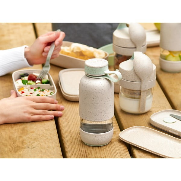 Кремава бутилка за пътуване стъклена бутилка  500 ml To Go Organic – Lékué-image-1