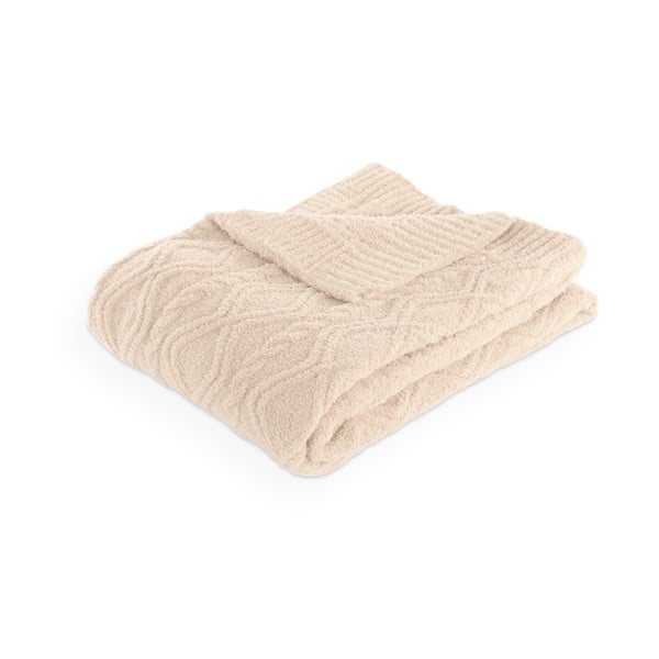 Одеяло от микроплюш в цвят слонова кост 130x170 cm Aspen – Tiseco Home Studio