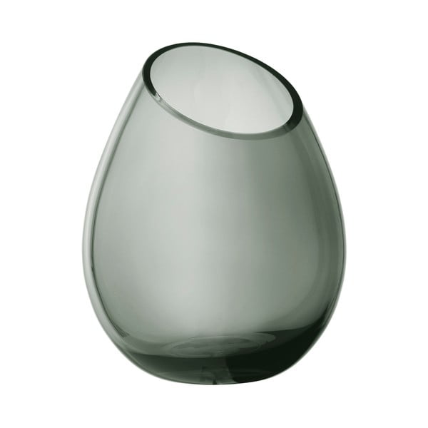 Зелена стъклена ваза "Капка дъжд", височина 24 cm - Blomus