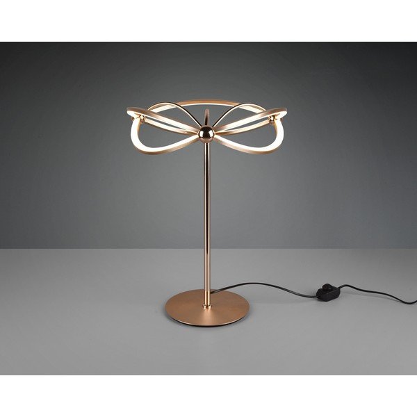 LED затъмняваща се настолна лампа в месингов цвят (височина 50 cm) Charivari – Trio-image-1