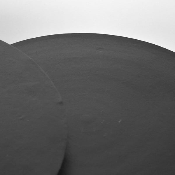 Черни метални кръгли масички за кафе в комплект от 2 броя бр. ø 75 cm Grand - LABEL51-image-3