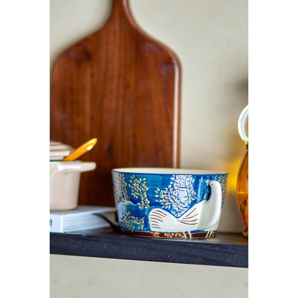 Синя глинена купичка 460 ml Hezha – Bloomingville-image-4