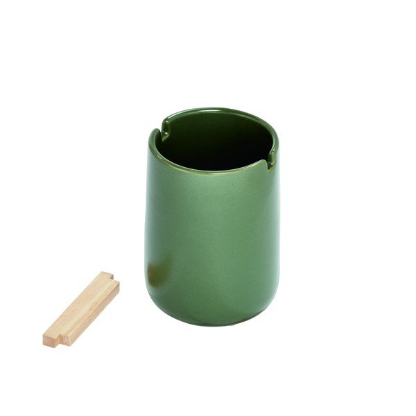 Зелена керамична чаша за четки за зъби Eco Vanity - iDesign-image-2