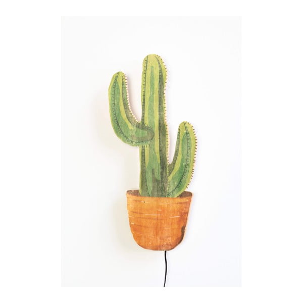 Nástěnné svítidlo ve tvaru ananasu Really Nice Things Cactus, 26 x 42 cm