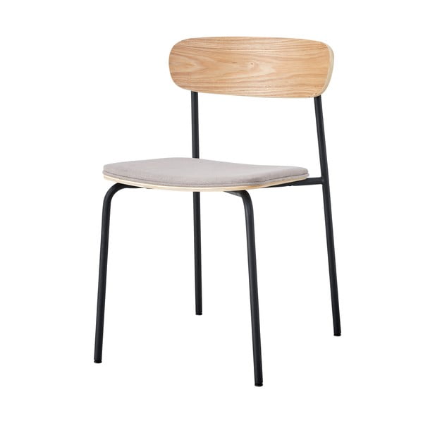 Черни/кафяво-сиви трапезни столове в комплект 2 бр. Adriana – Marckeric-image-3