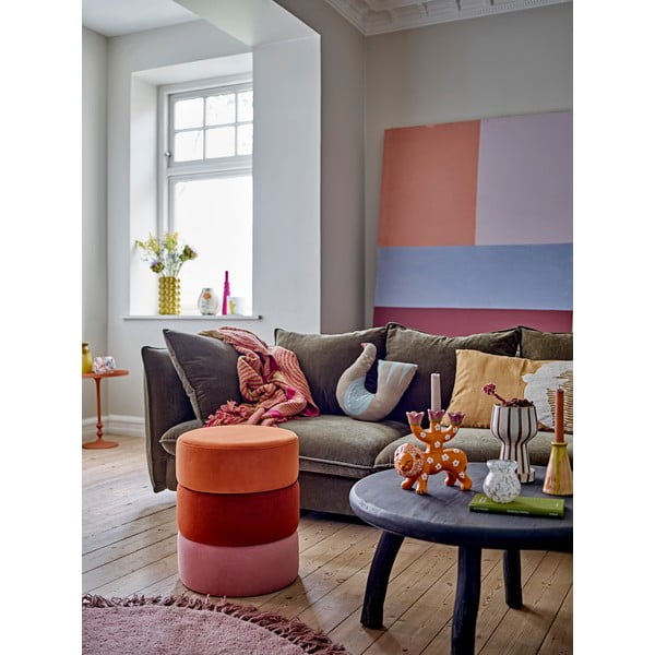 Кадифена табуретка Bilbao – Bloomingville-image-1