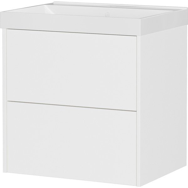 Бял матов стенен шкаф за мивка 61x65 cm Bodera – Germania