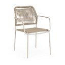 Бежов/в естествен цвят метален градински стол Jable – Bizzotto