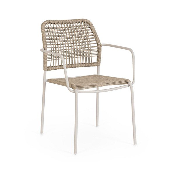 Бежов/в естествен цвят метален градински стол Jable – Bizzotto