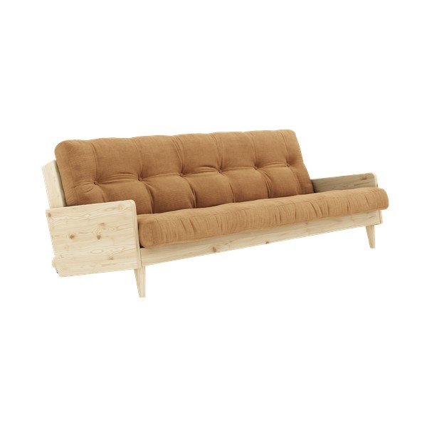 Разтегателен диван горчица 200 cm Indie - Karup Design-image-3
