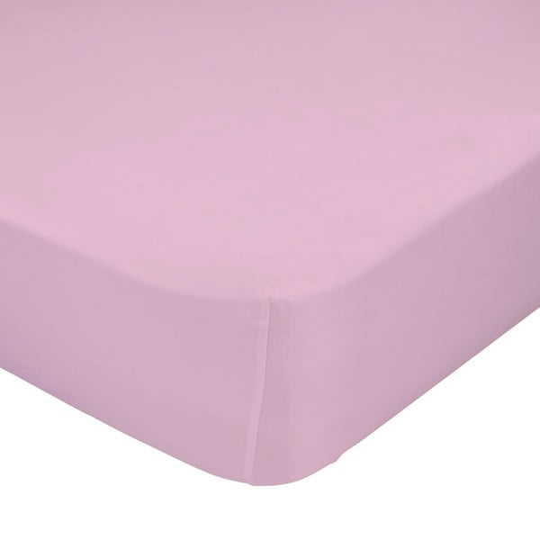 Světle růžové elastické prostěradlo Happynois, 60 x 120 cm