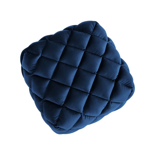 Тъмносиня табуретка с кадифена повърхност Flandrin - Interieurs 86-image-3