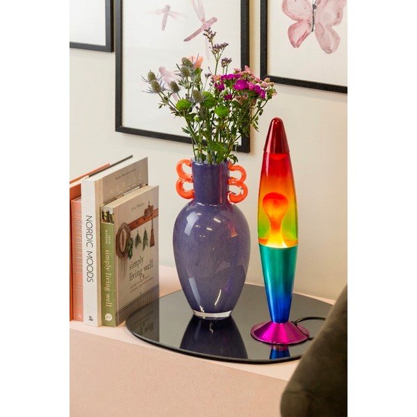 Зелена стъклена лава лампа (височина 41,5 cm) Rainbow Rocket Lava – Leitmotiv-image-1
